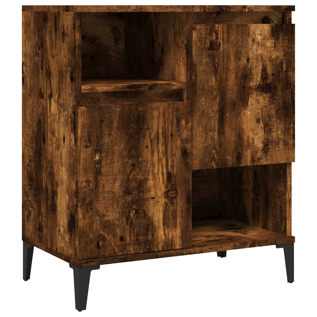 Buffet 60x30x75 cm en dérivé du bois couleur chêne