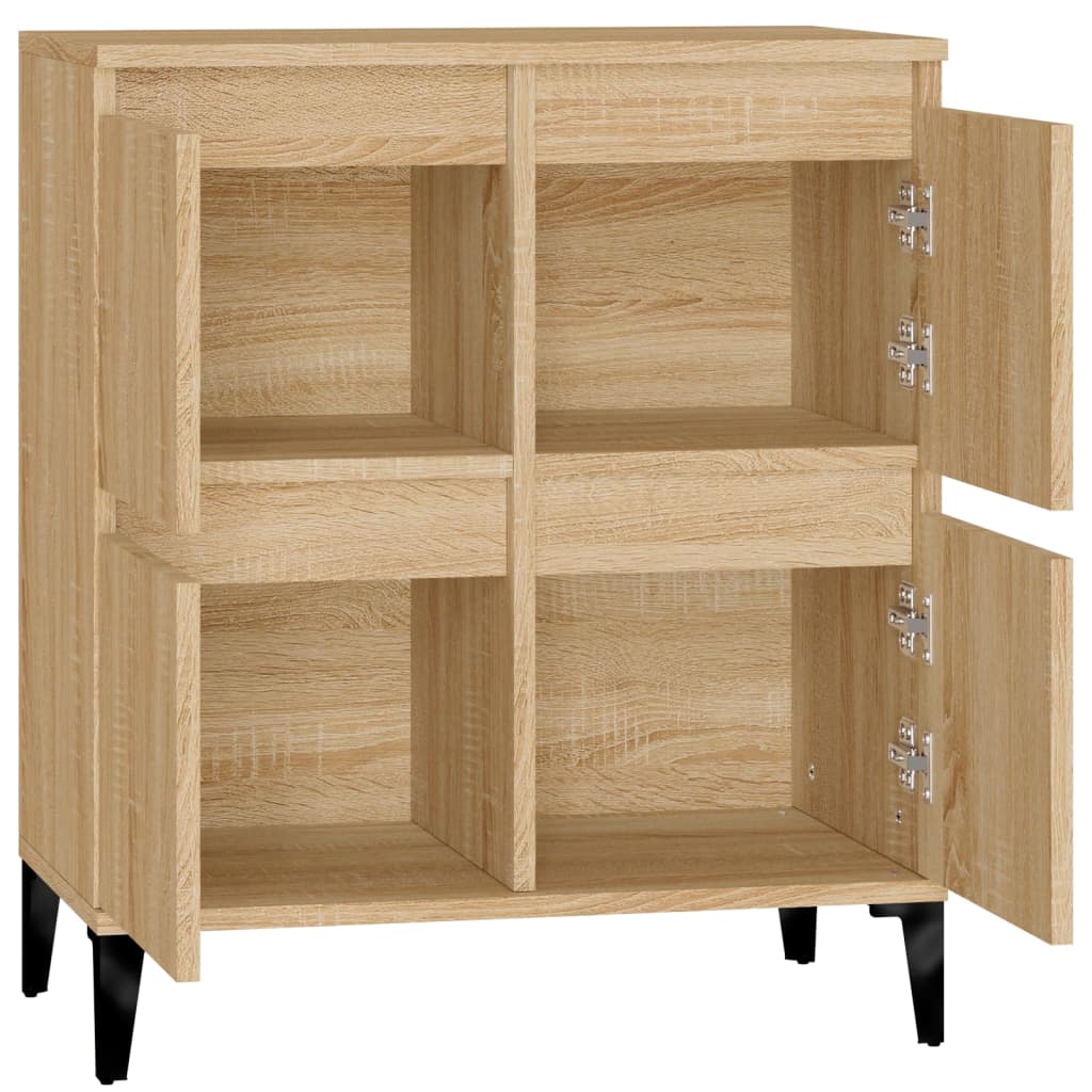 Buffet 60x35x70 cm en bois travaillé