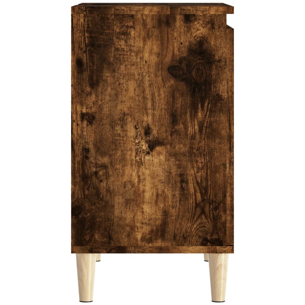 Wastafelkast 58x33x60 cm bewerkt hout oud houtkleurig