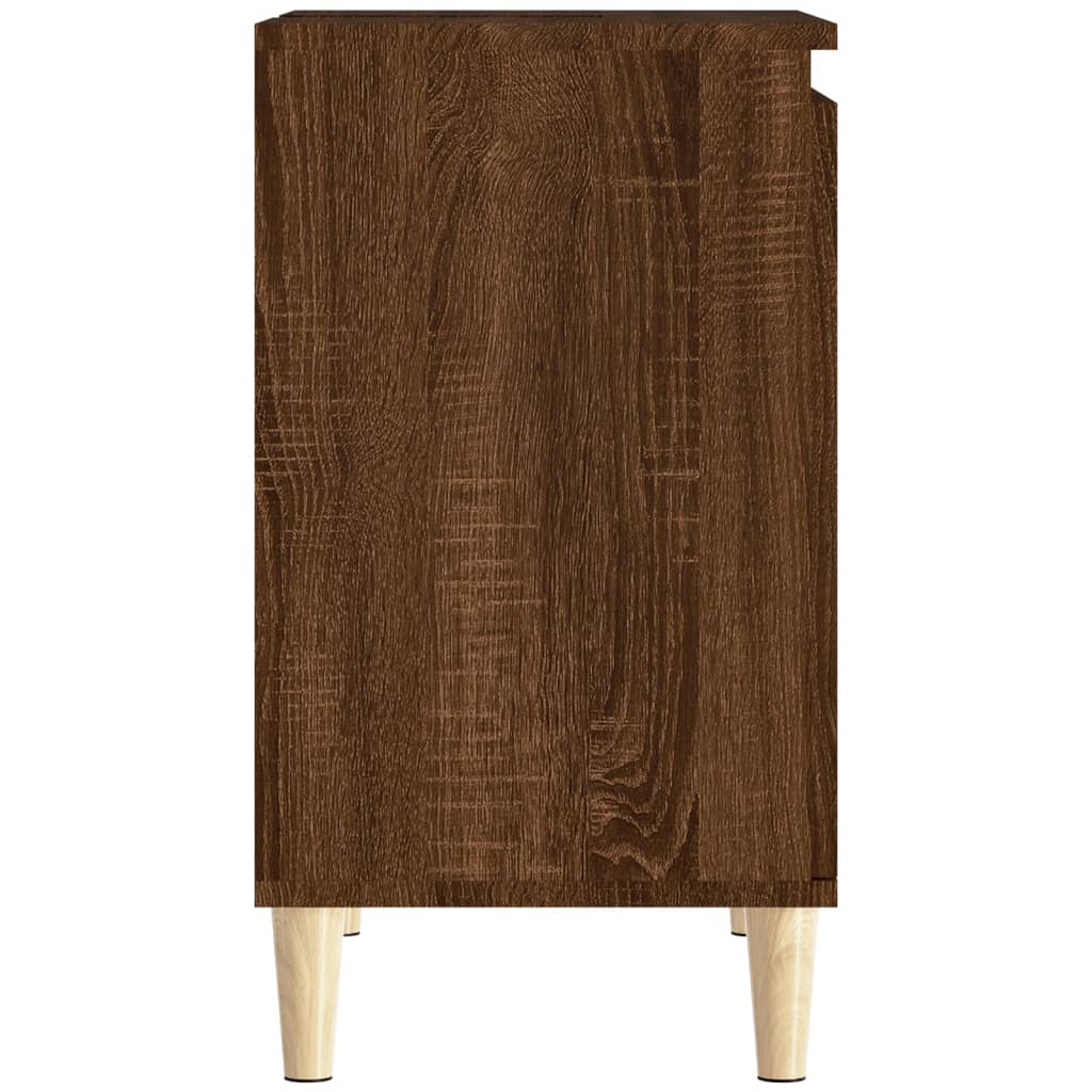 Meuble vasque 58x33x60 cm en bois travaillé