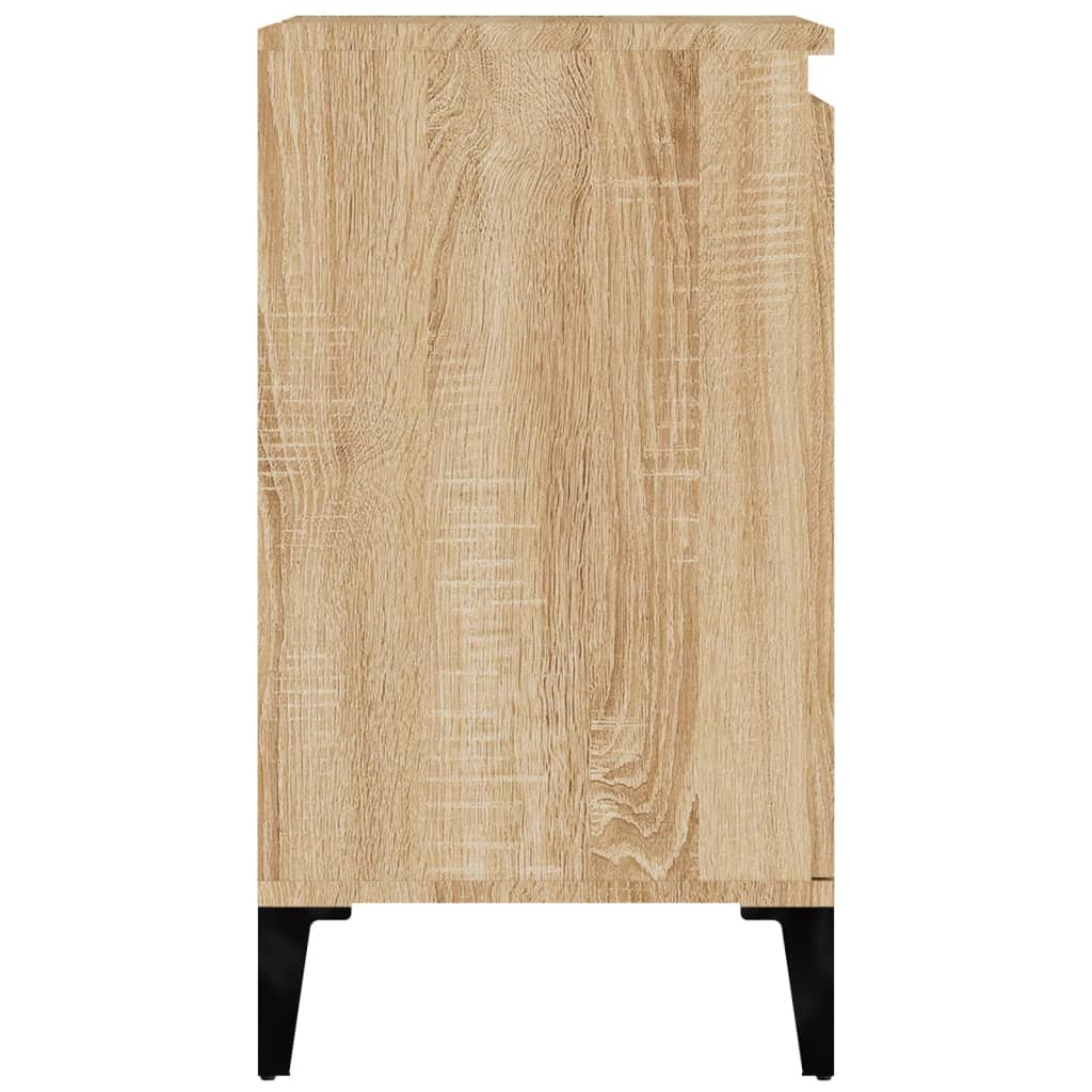 Meuble vasque 58x33x60 cm en bois travaillé