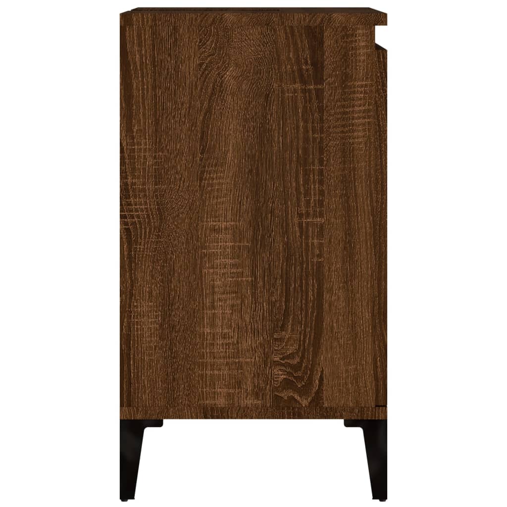 Meuble vasque 58x33x60 cm en bois travaillé