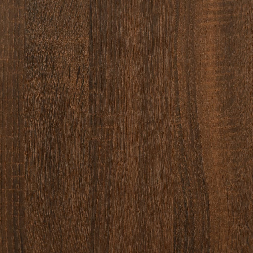 Meuble vasque 80x33x60 cm finition bois coloris chêne marron