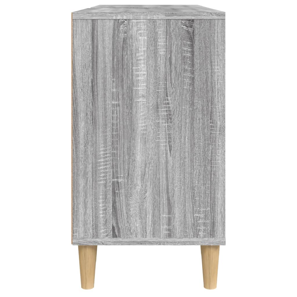 Meuble vasque 80x33x60 cm en bois travaillé