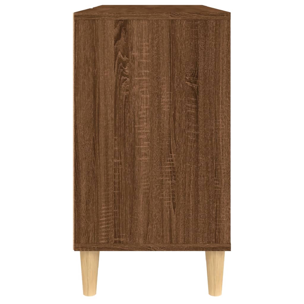 Meuble vasque 80x33x60 cm en bois travaillé