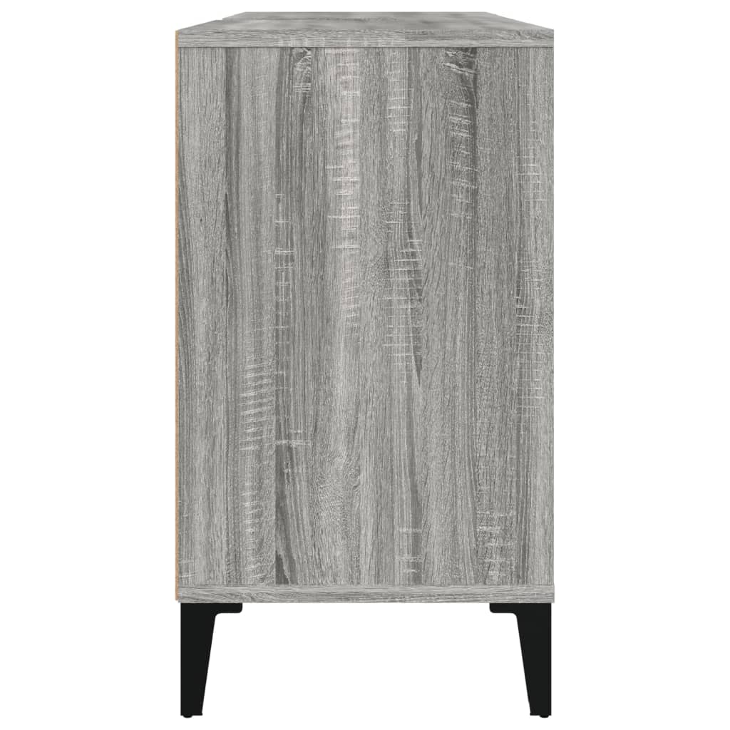 Meuble vasque 80x33x60 cm en bois travaillé