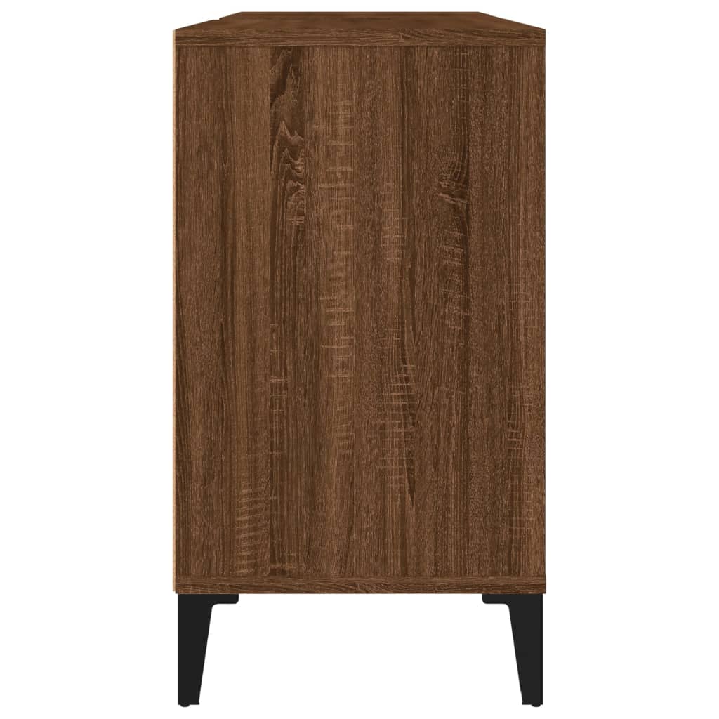 Meuble vasque 80x33x60 cm en bois travaillé