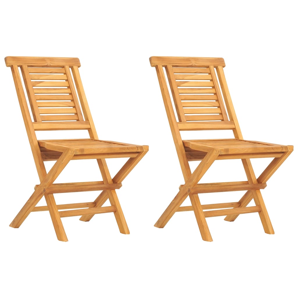 Chaises de jardin pliantes 6 pcs 47x63x90 cm teck massif