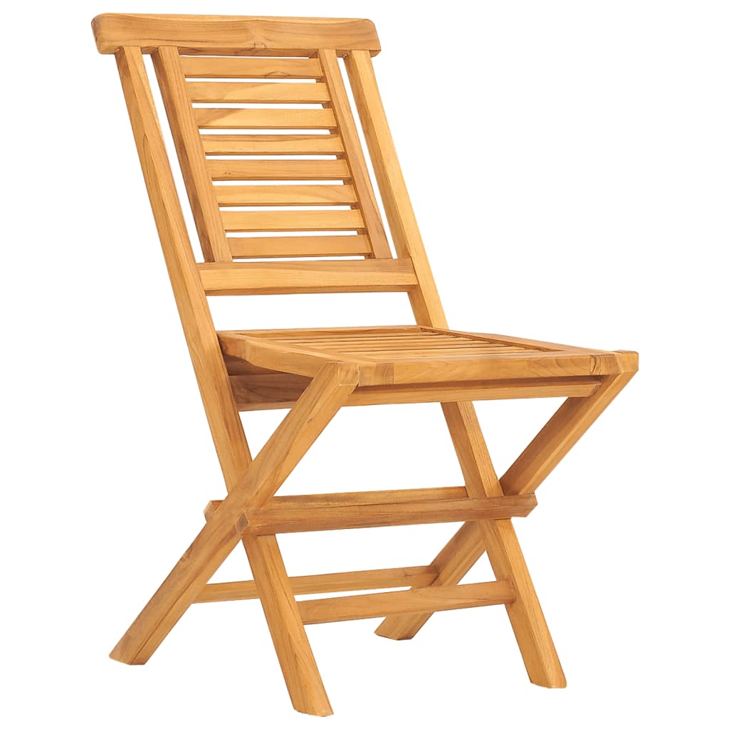 Chaises de jardin pliantes 6 pcs 47x63x90 cm teck massif