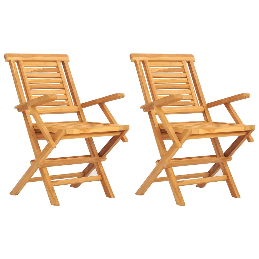 Chaises de jardin pliantes 6 pcs 47x63x90 cm teck massif