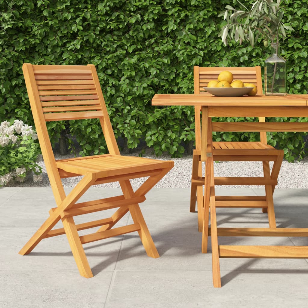 Chaises de jardin pliantes 8 pcs 55x62x90 cm teck massif