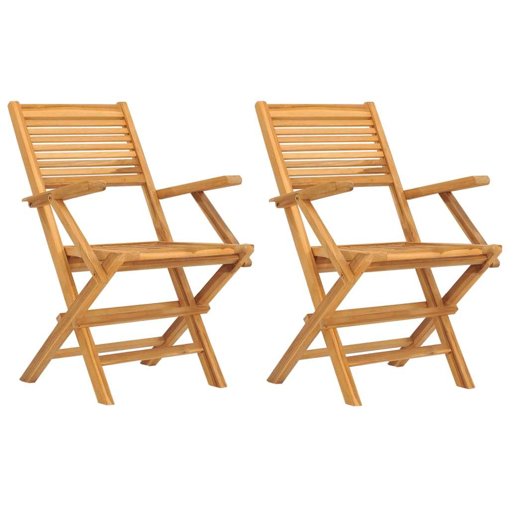 Chaises de jardin pliantes 8 pcs 55x62x90 cm teck massif