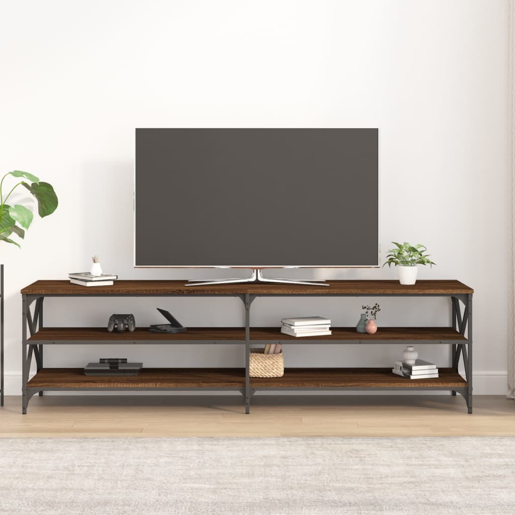 Tv-meubel 180x40x50 cm bewerkt hout eikenkleurig