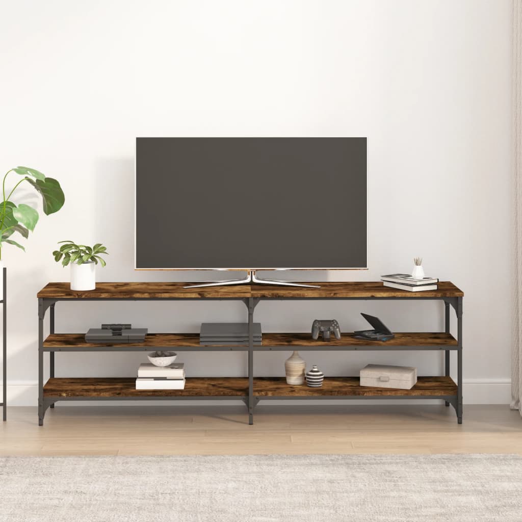 Tv-meubel 160x30x50 cm bewerkt hout