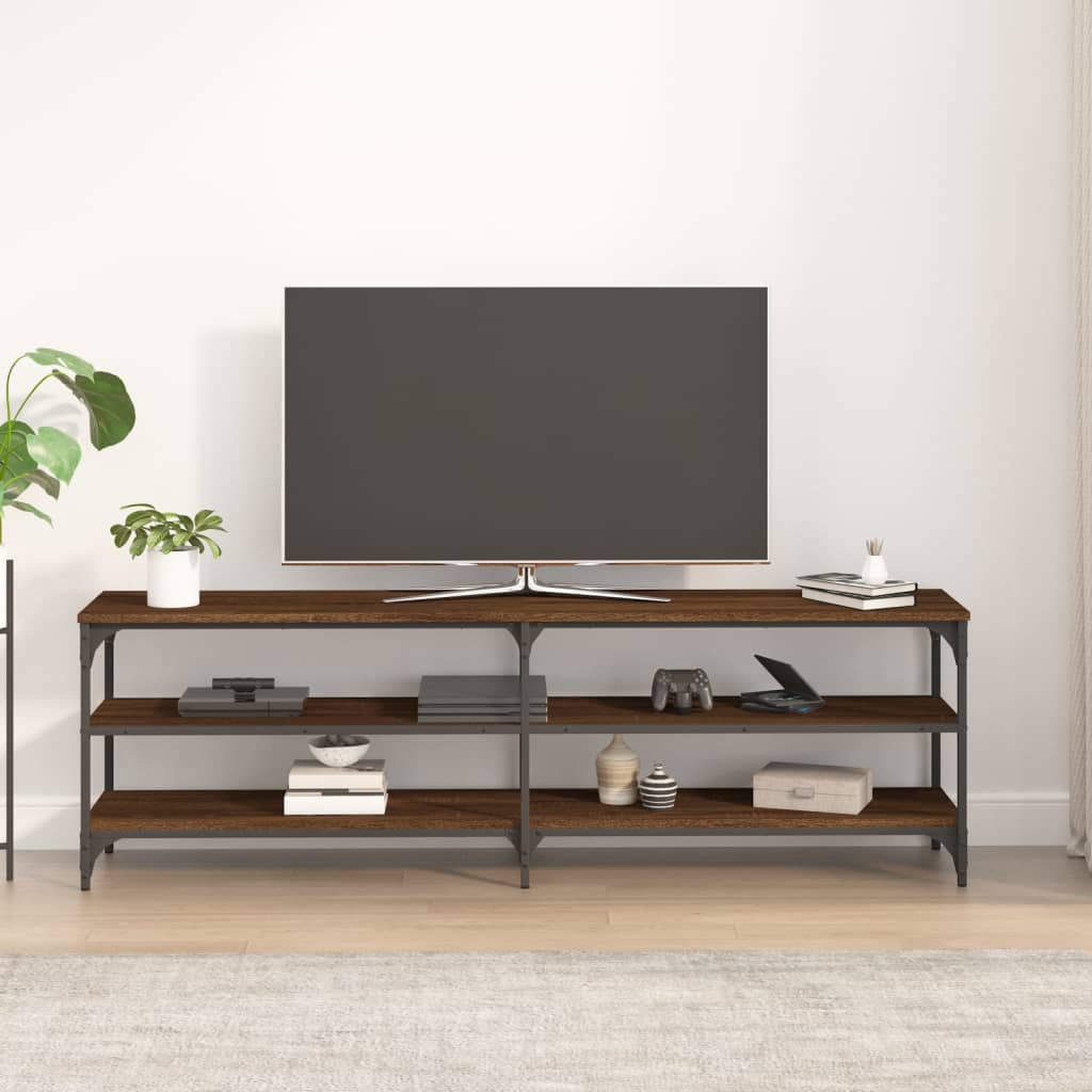 Tv-meubel 160x30x50 cm bewerkt hout