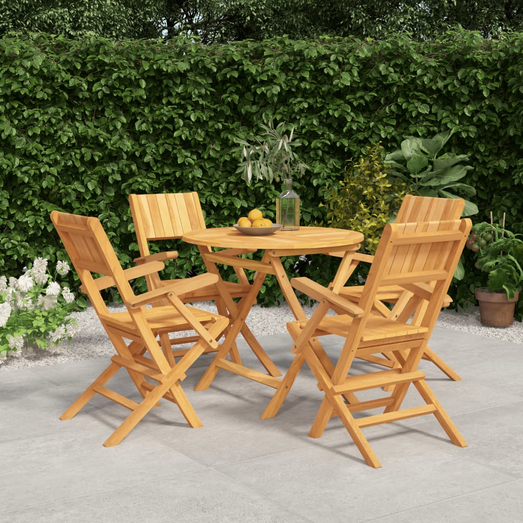 Ensemble de jardin 5 pièces en bois de teck massif