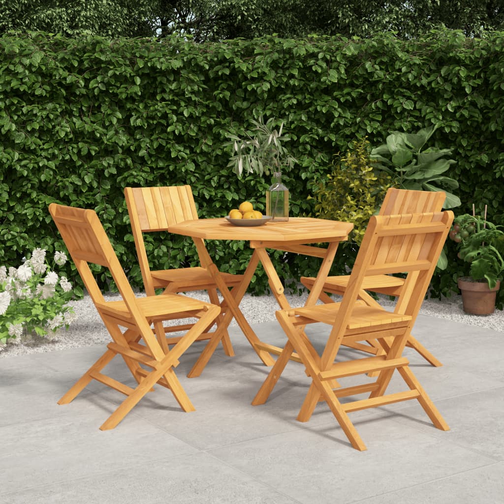 Ensemble de jardin 5 pièces en bois de teck massif