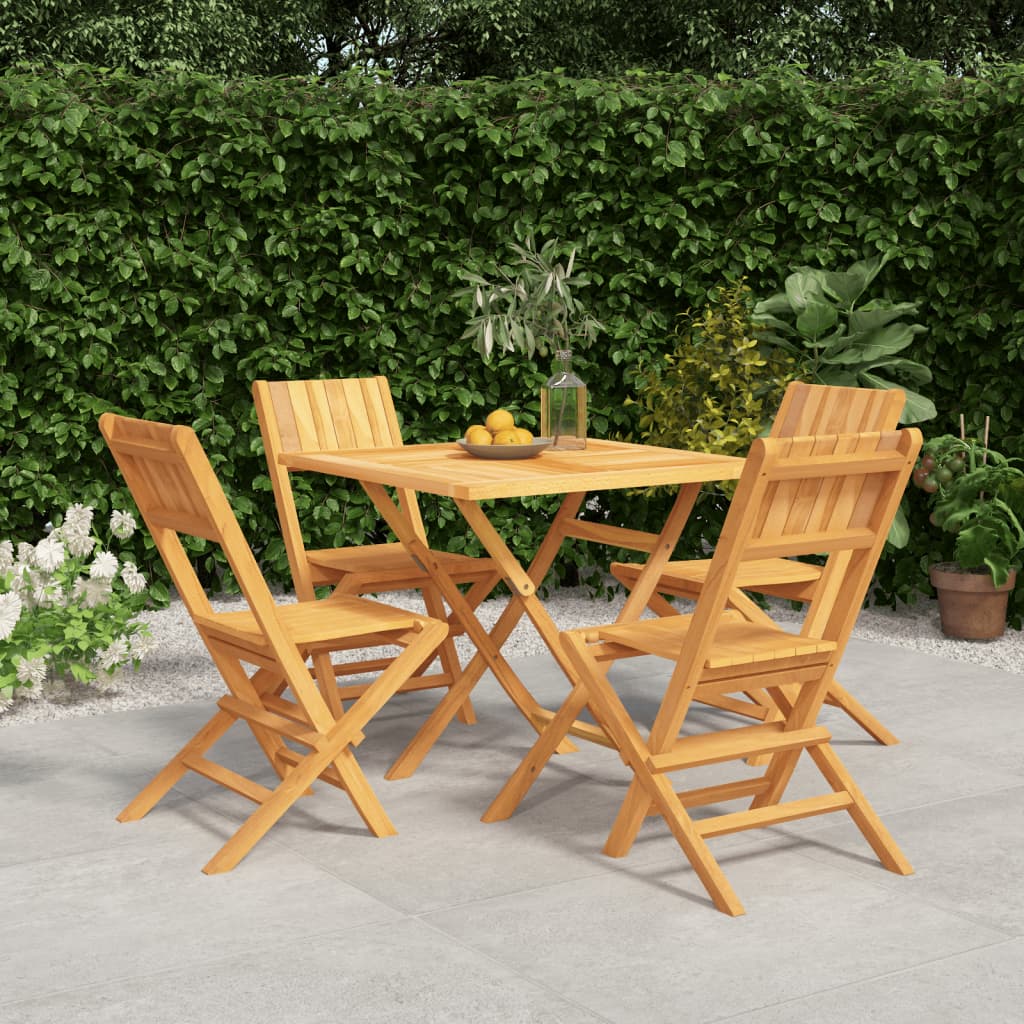 Ensemble de jardin 5 pièces en bois de teck massif