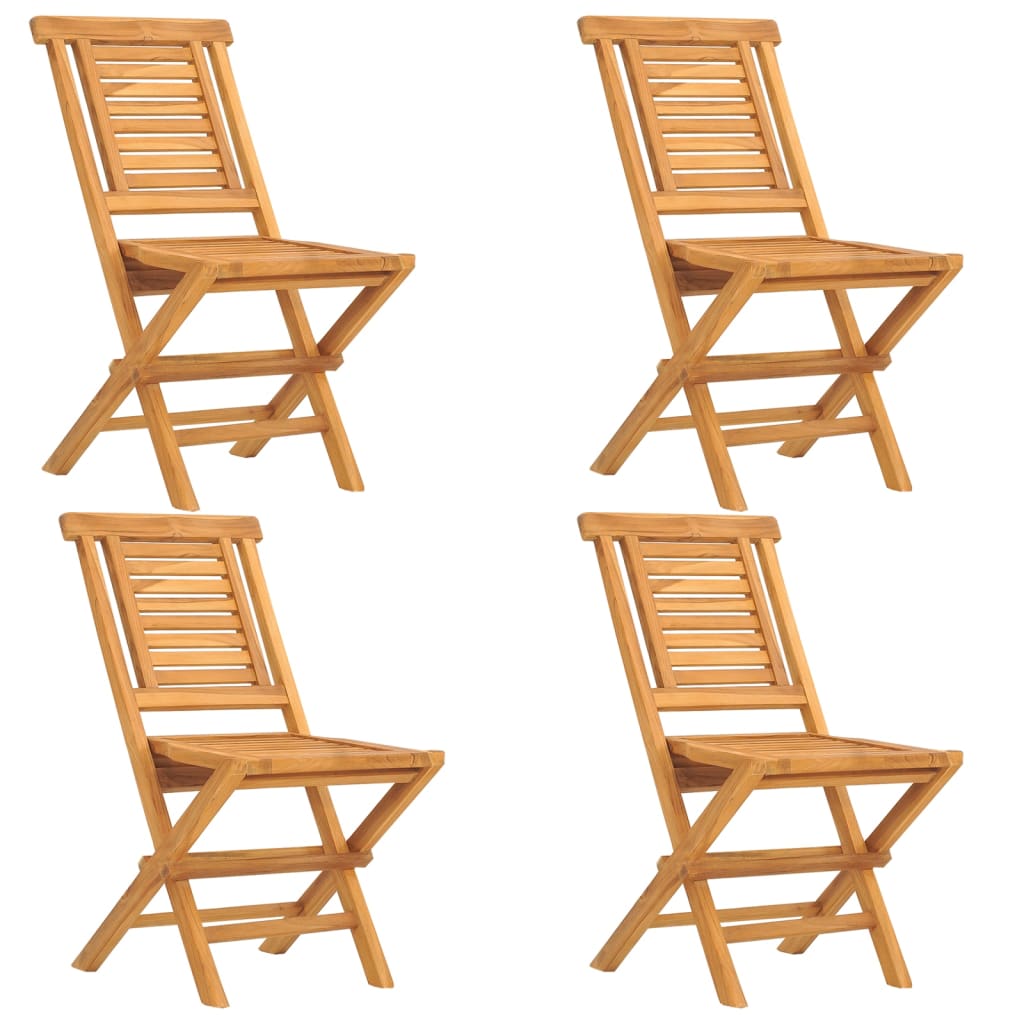 Chaises de jardin pliantes 6 pcs 47x63x90 cm teck massif