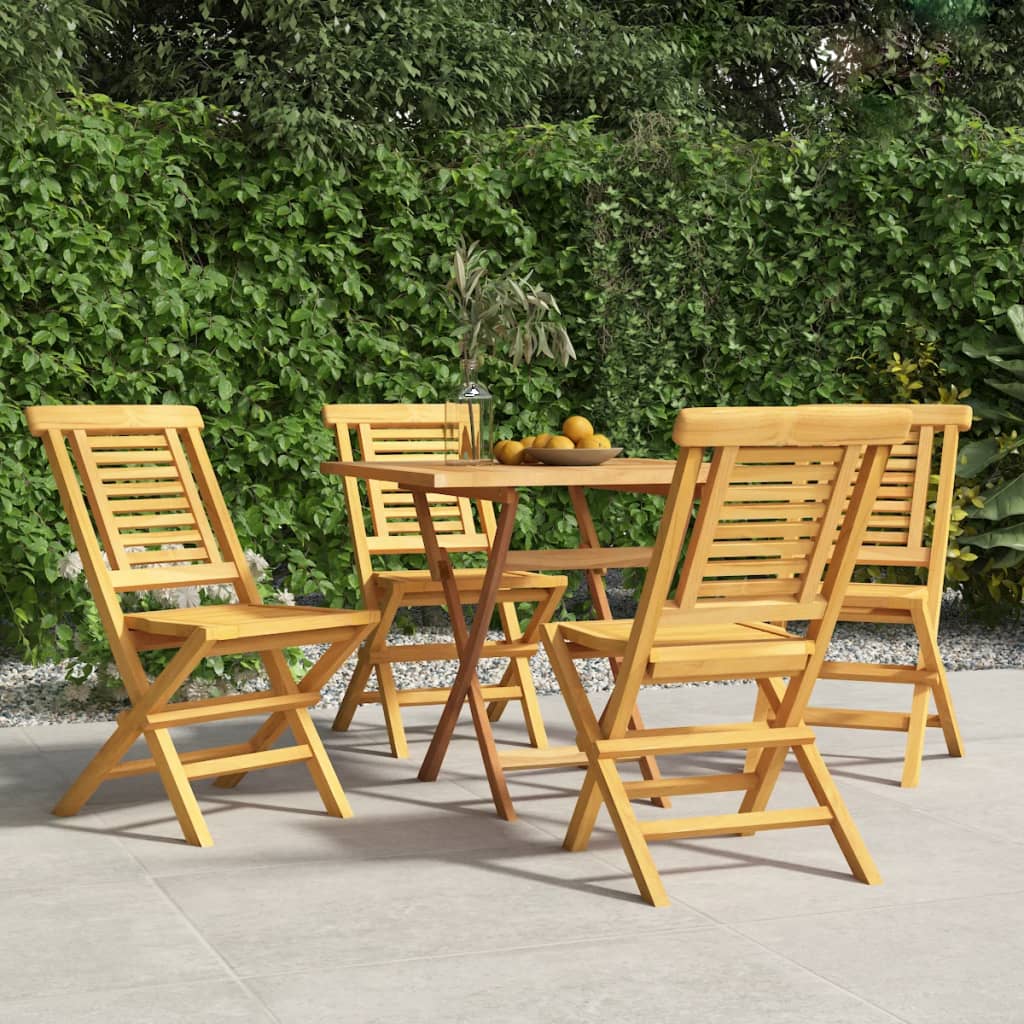 Chaises de jardin pliantes 6 pcs 47x63x90 cm teck massif