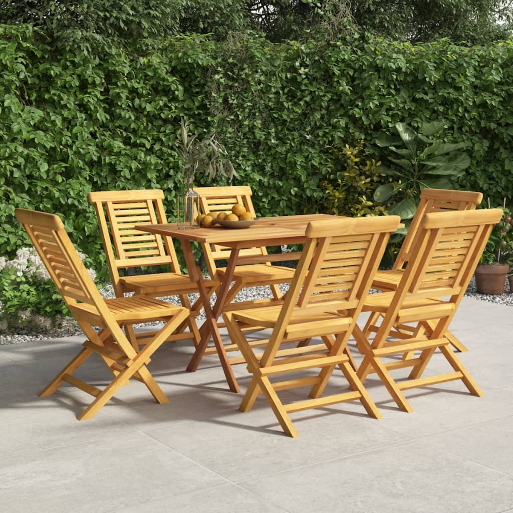 Chaises de jardin pliantes 6 pcs 47x63x90 cm teck massif