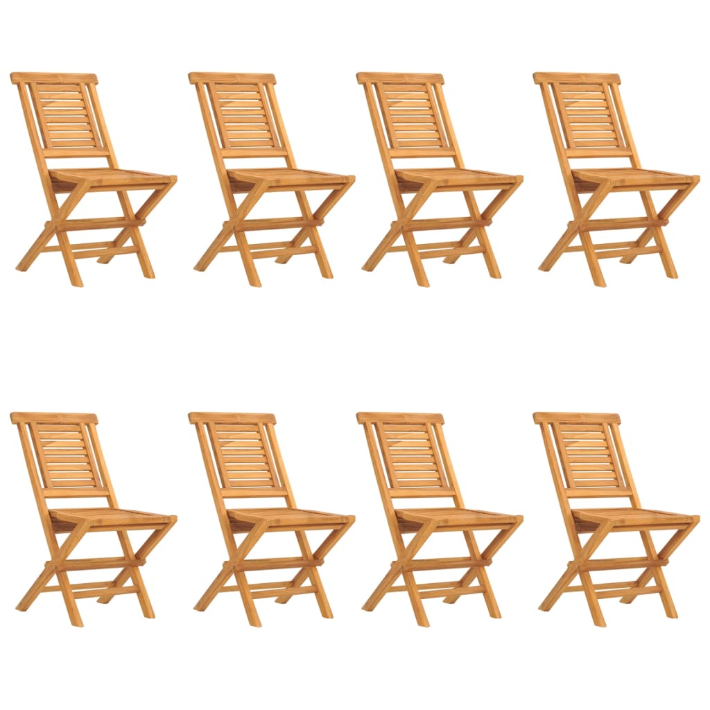 Chaises de jardin pliantes 6 pcs 47x63x90 cm teck massif