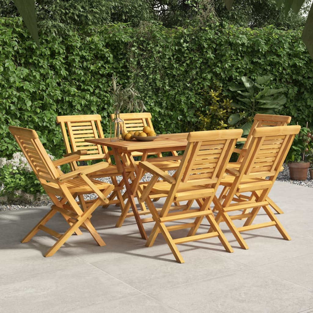 Chaises de jardin pliantes 6 pcs 47x63x90 cm teck massif