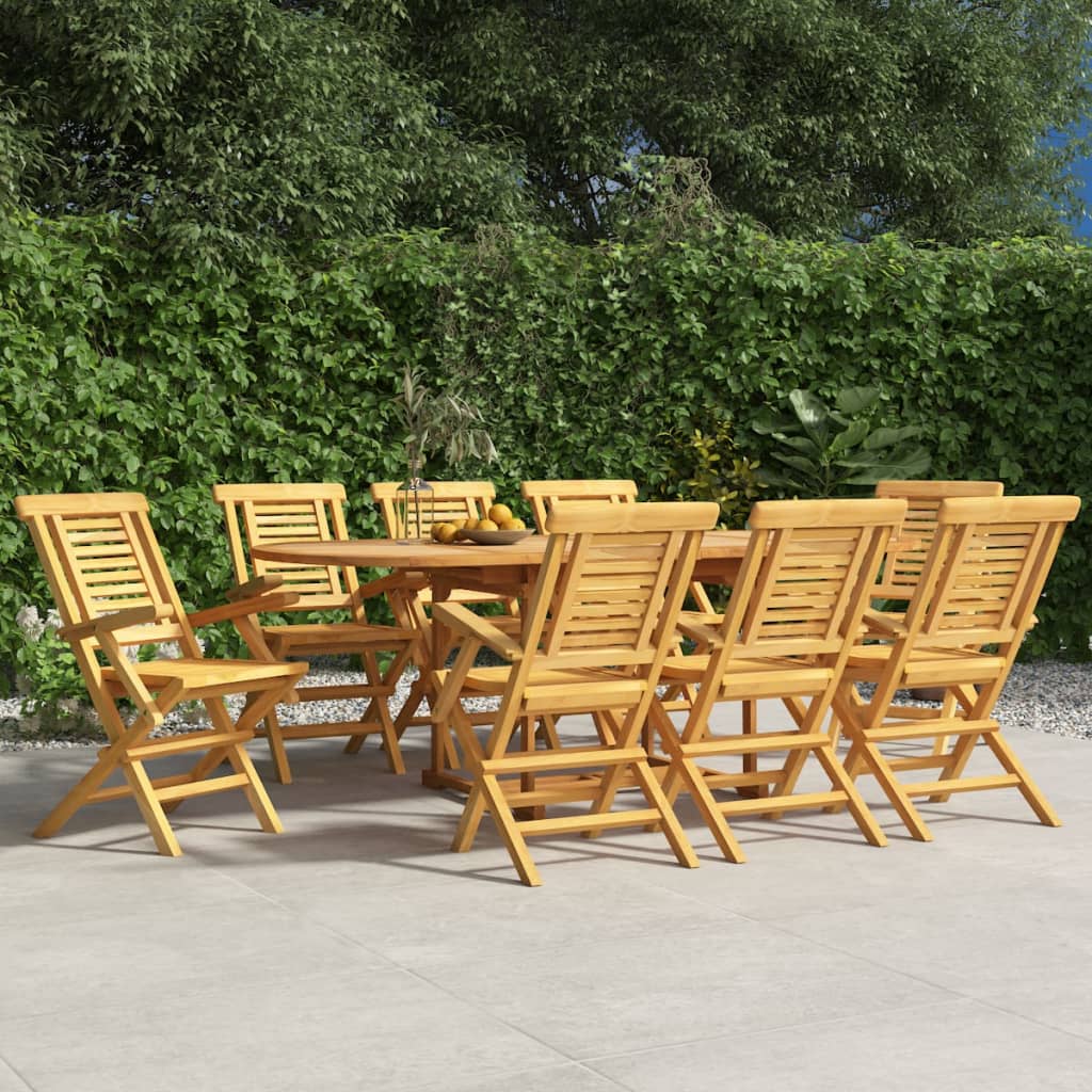 Chaises de jardin pliantes 6 pcs 47x63x90 cm teck massif