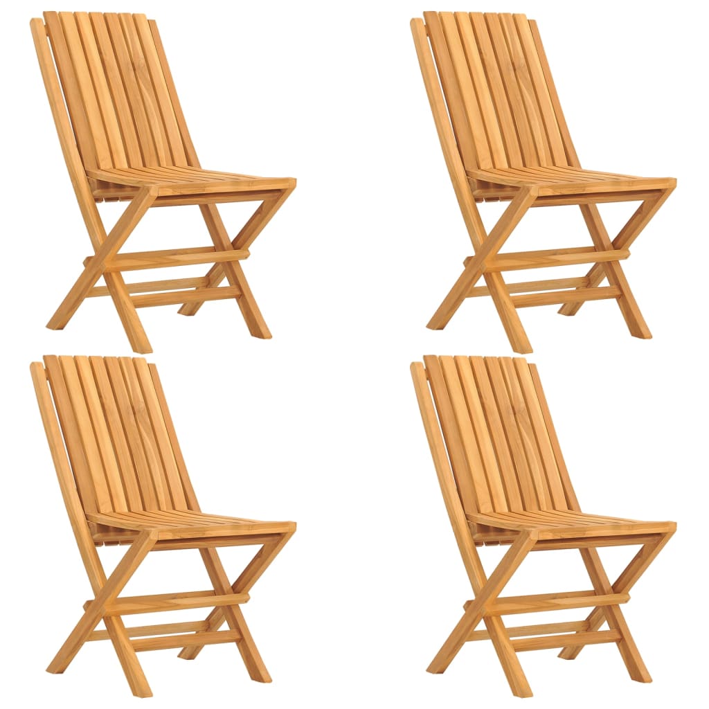 Chaises de jardin 8 pcs pliables 61x67x90 cm teck massif