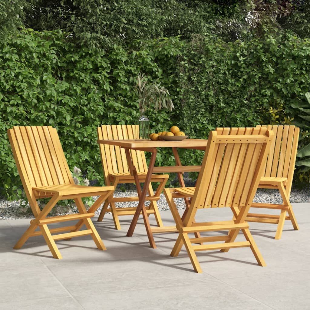 Chaises de jardin 8 pcs pliables 61x67x90 cm teck massif