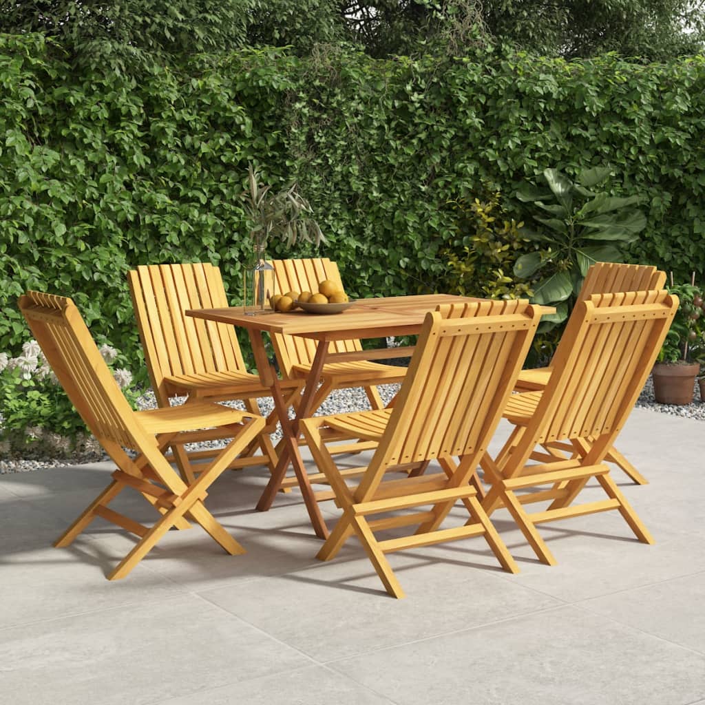 Chaises de jardin 8 pcs pliables 61x67x90 cm teck massif