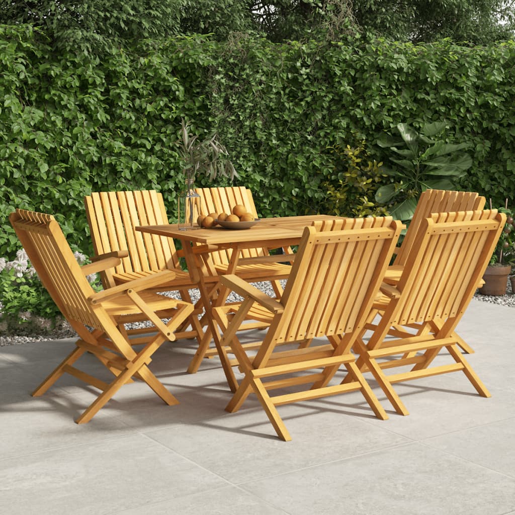 Chaises de jardin 8 pcs pliables 61x67x90 cm teck massif