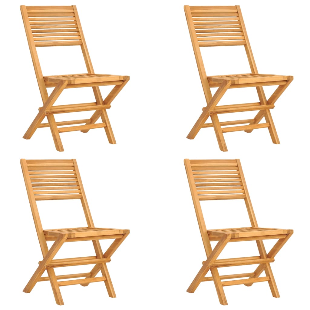 Chaises de jardin pliantes 8 pcs 55x62x90 cm teck massif