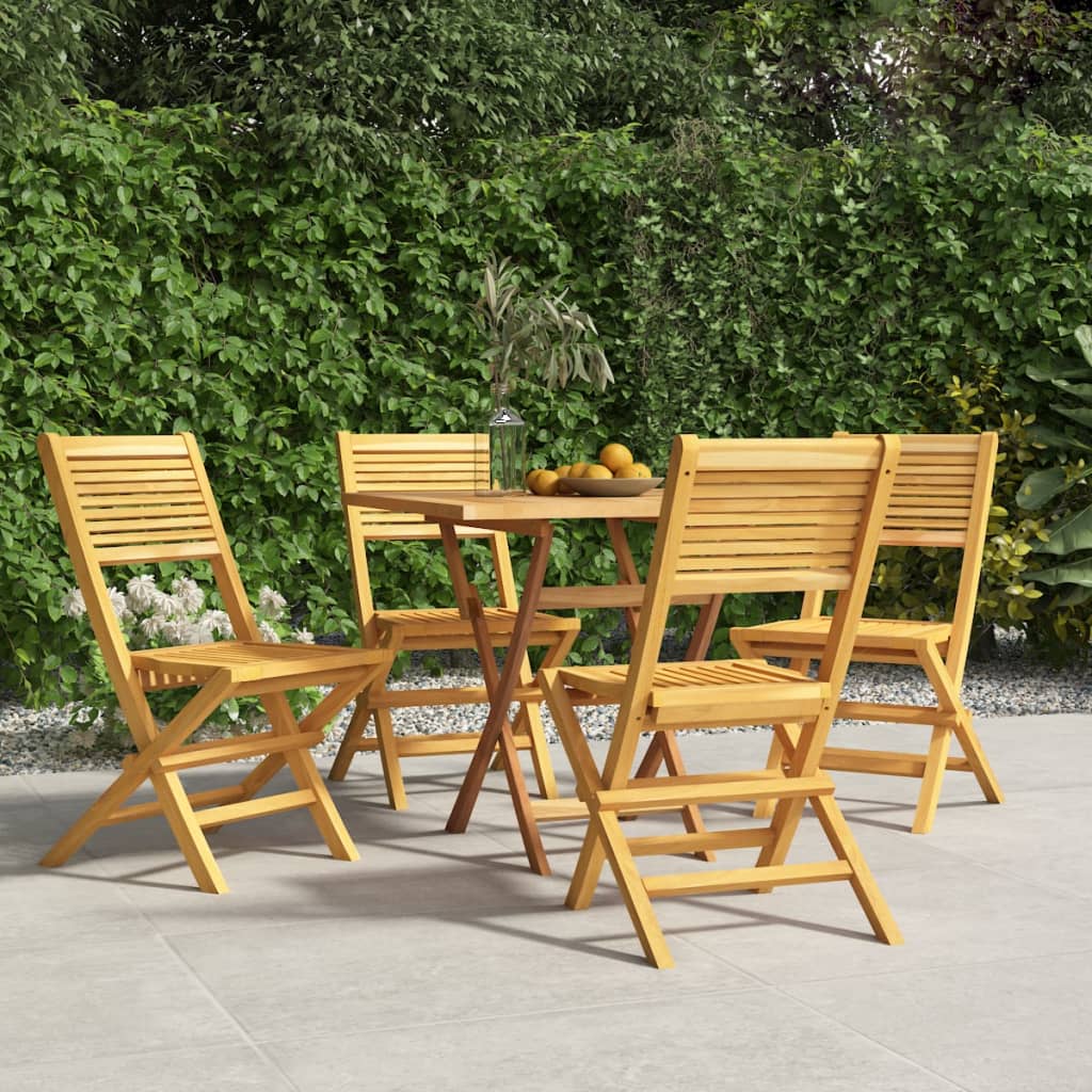 Chaises de jardin pliantes 8 pcs 55x62x90 cm teck massif