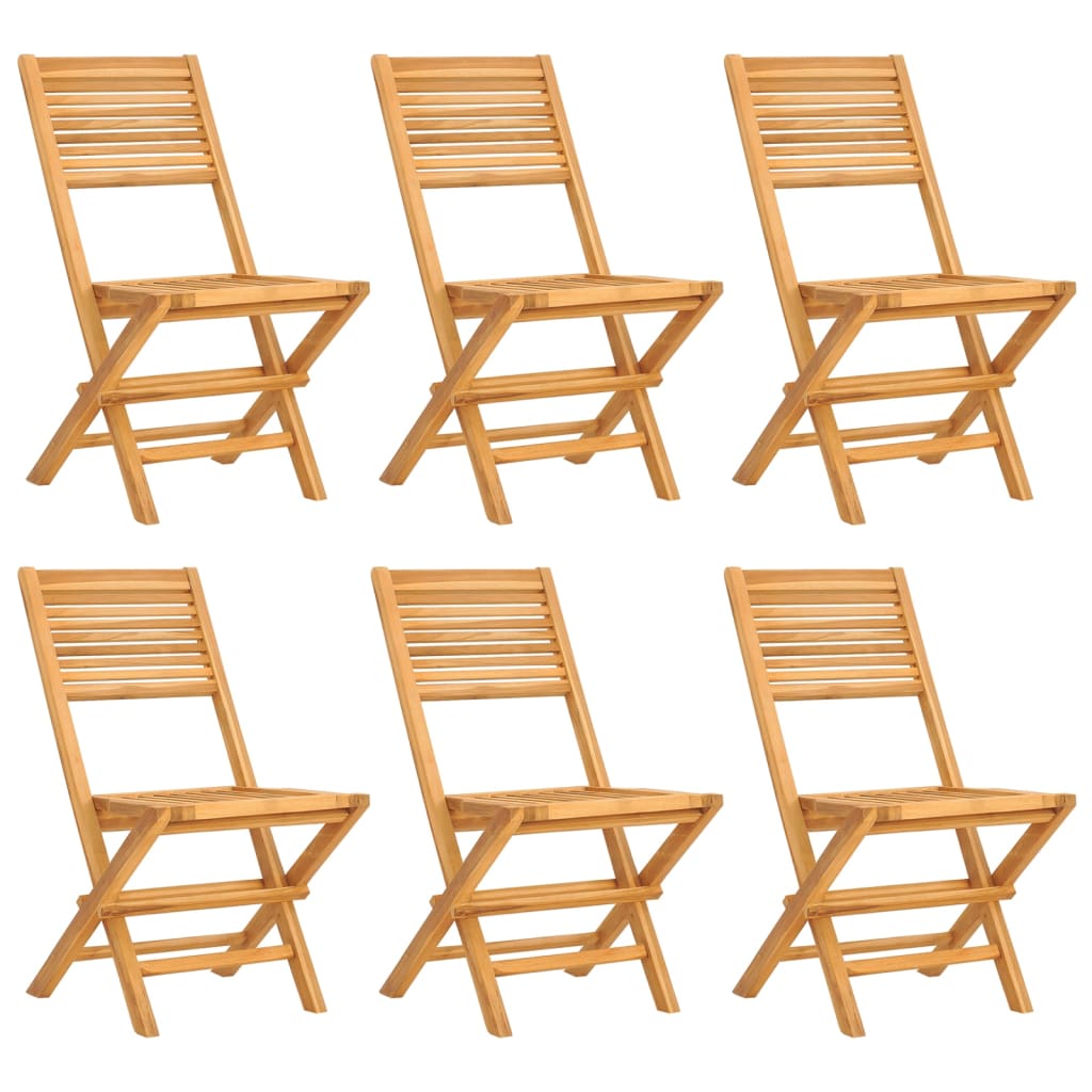 Chaises de jardin pliantes 8 pcs 55x62x90 cm teck massif