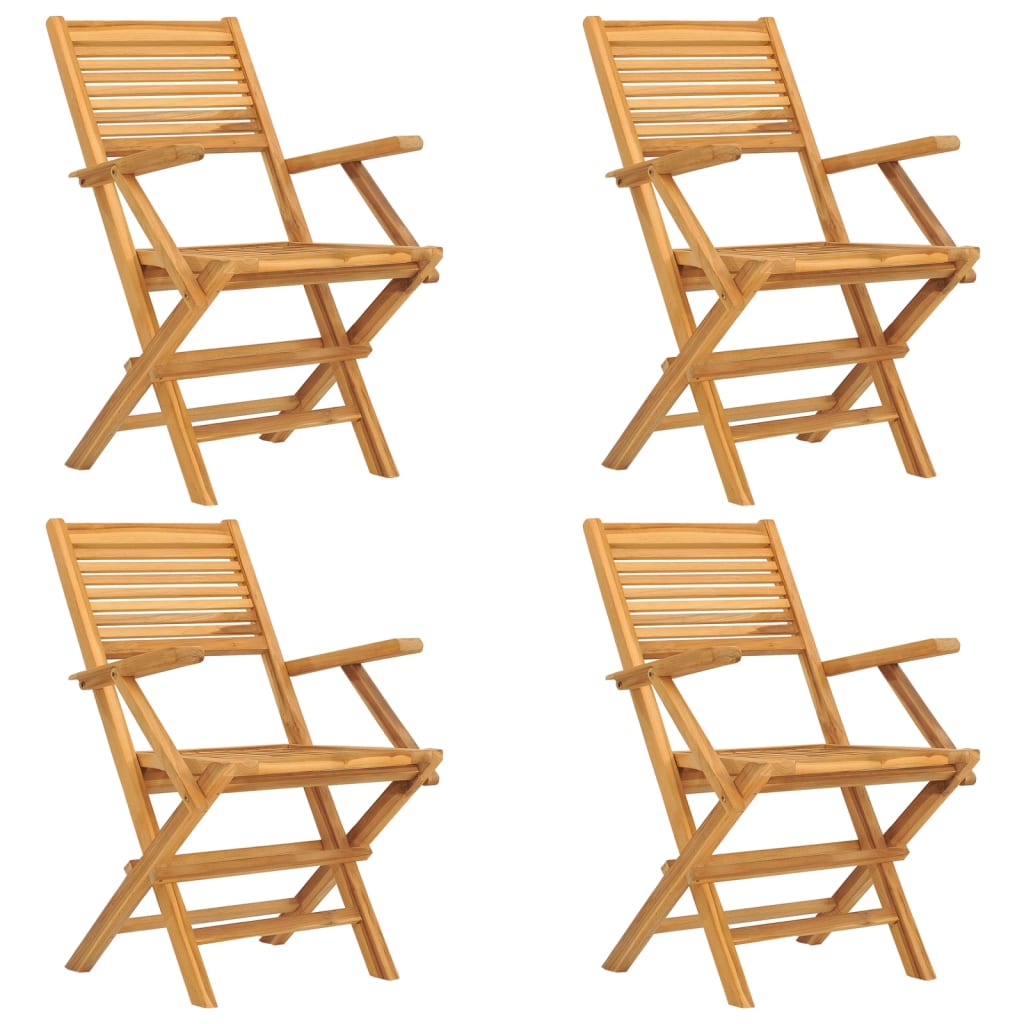 Chaises de jardin pliantes 8 pcs 55x62x90 cm teck massif