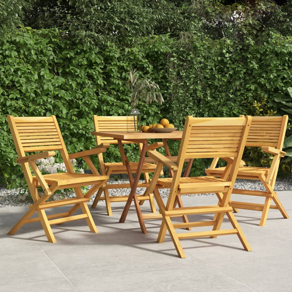 Chaises de jardin pliantes 8 pcs 55x62x90 cm teck massif