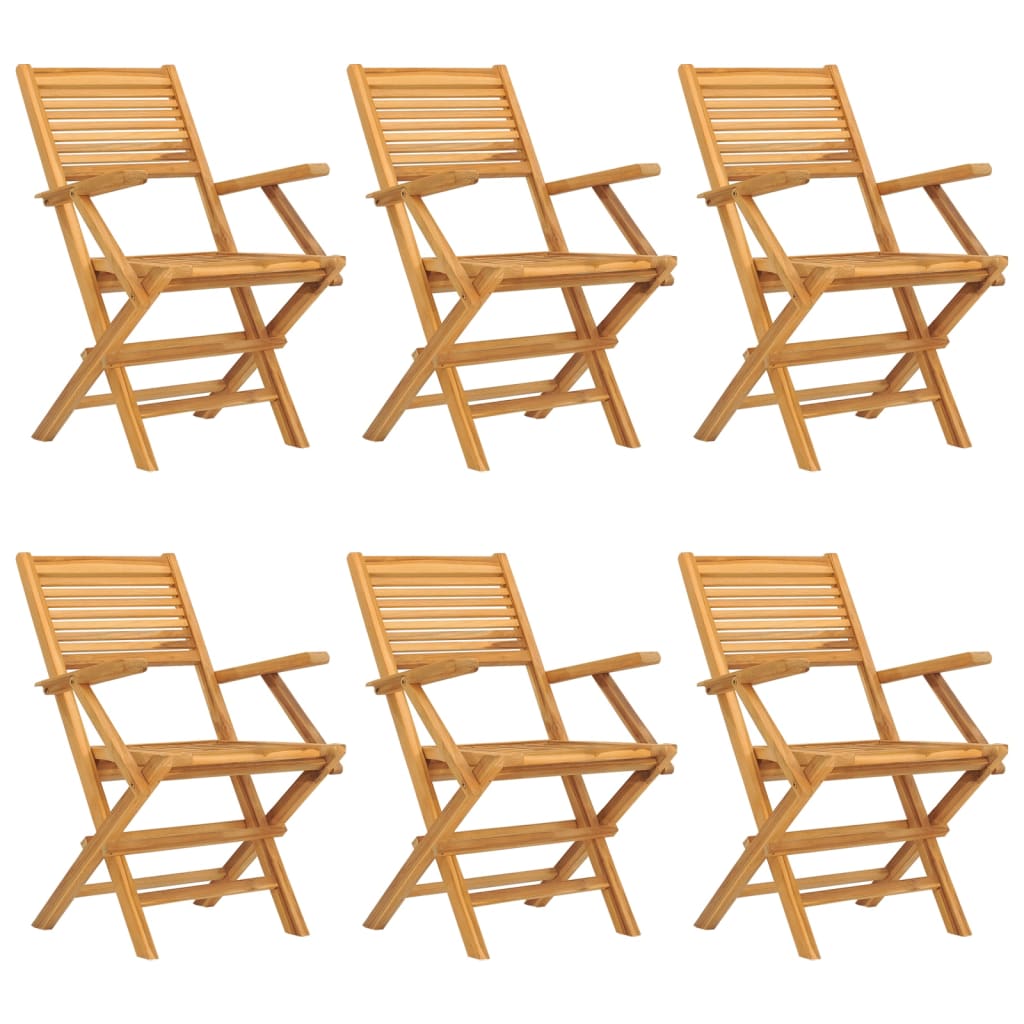 Chaises de jardin pliantes 8 pcs 55x62x90 cm teck massif