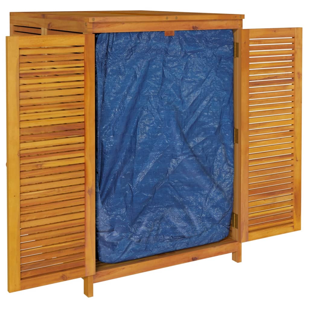 Coffre de jardin 210x87x104 cm en bois d'acacia massif