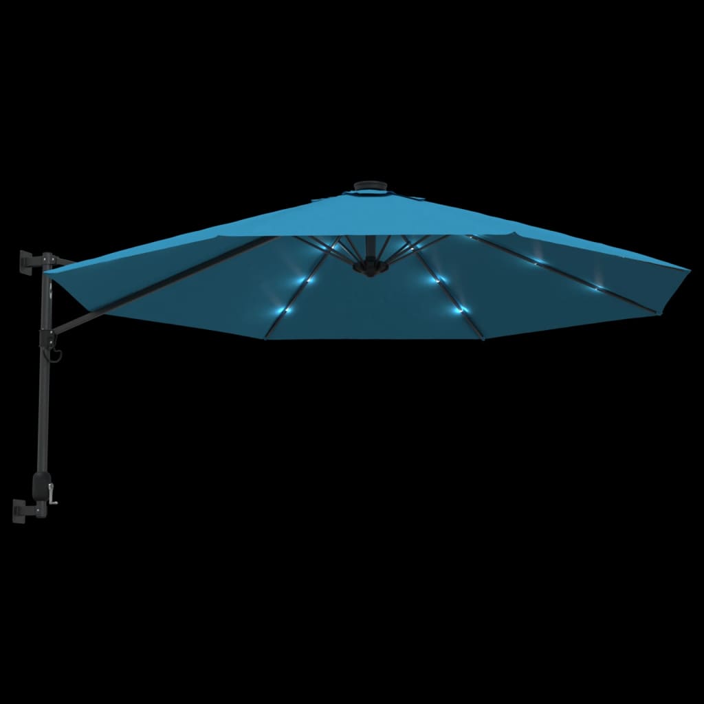 Wandparasol met LEDs 290 cm