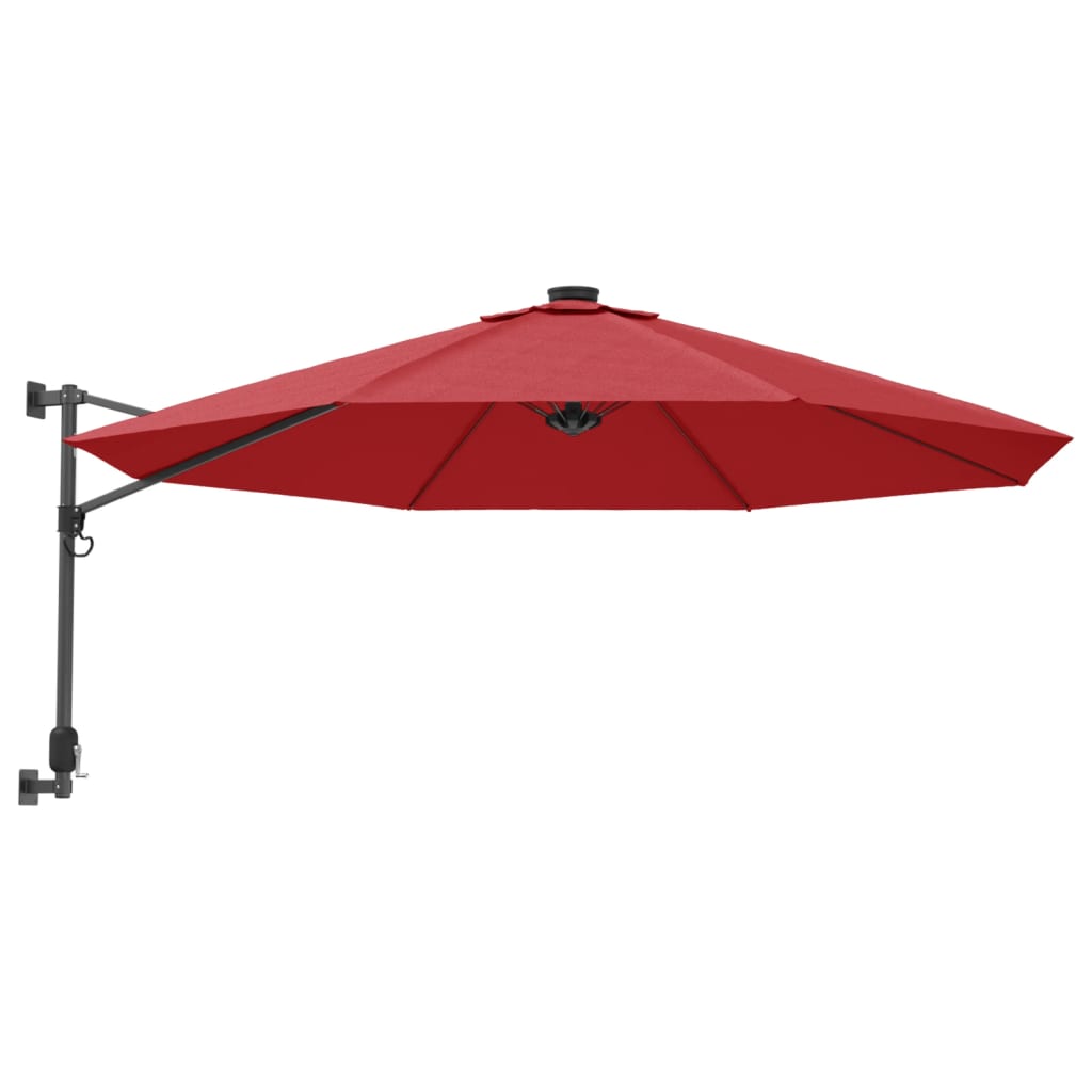 Wandparasol met LEDs 290 cm