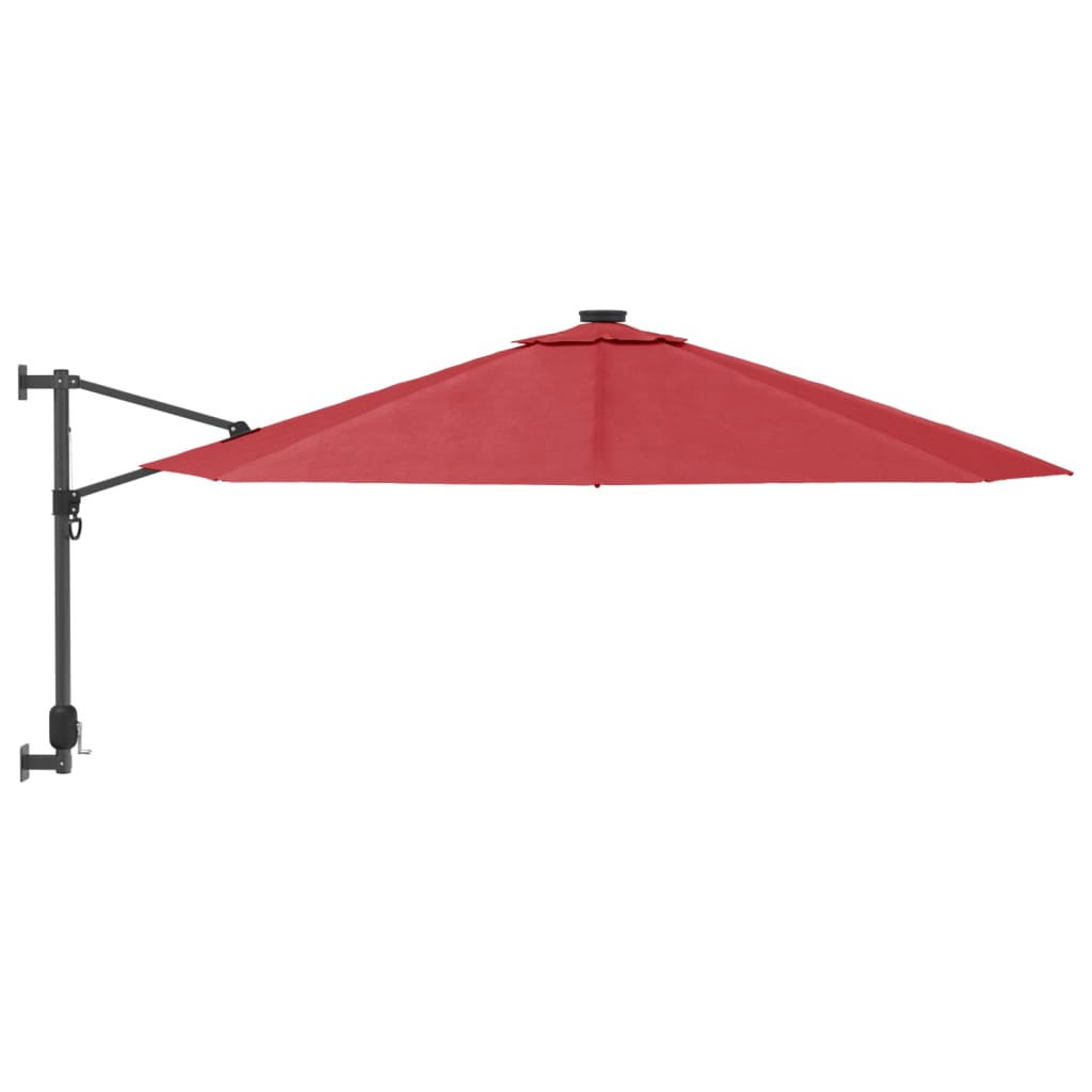 Wandparasol met LEDs 290 cm