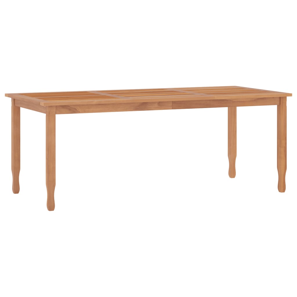 Tuintafel 200x90x75 cm massief teakhout