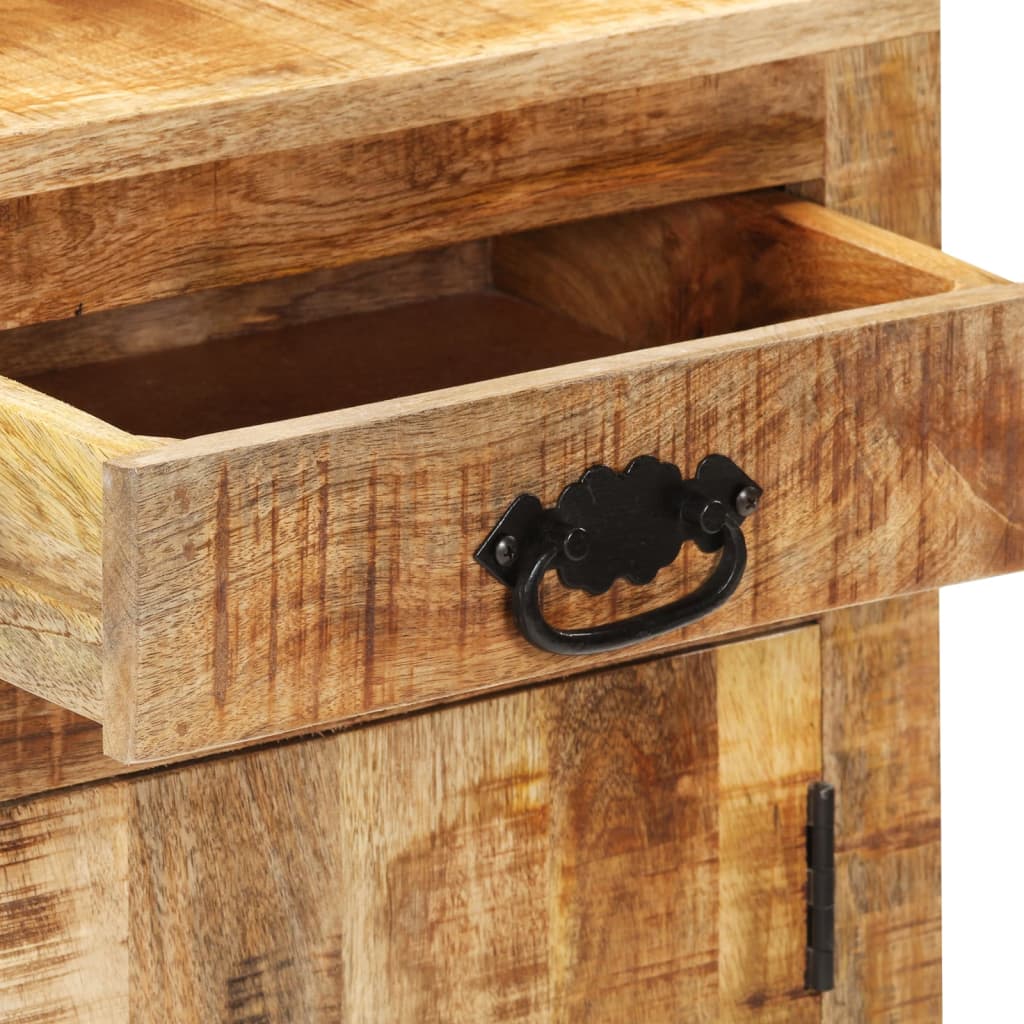 Buffet 80x30x65 cm en bois de manguier massif brut