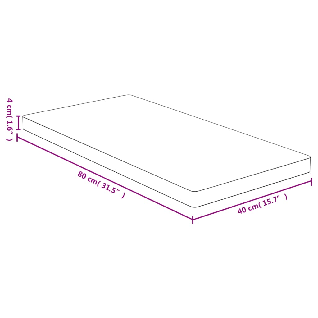 Tafelblad 40x60x4 cm bamboe