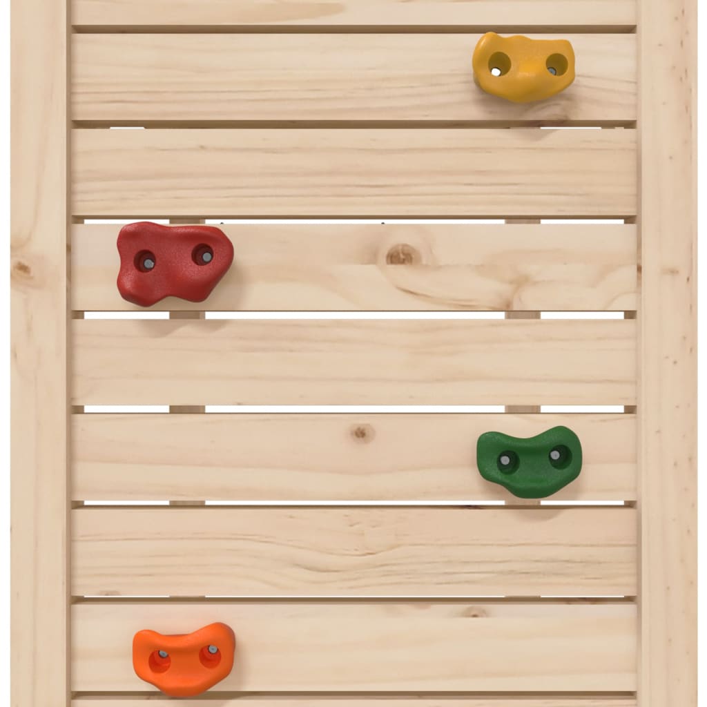 Tour de jeu avec paroi rocheuse 53x110x214 cm en bois de pin massif