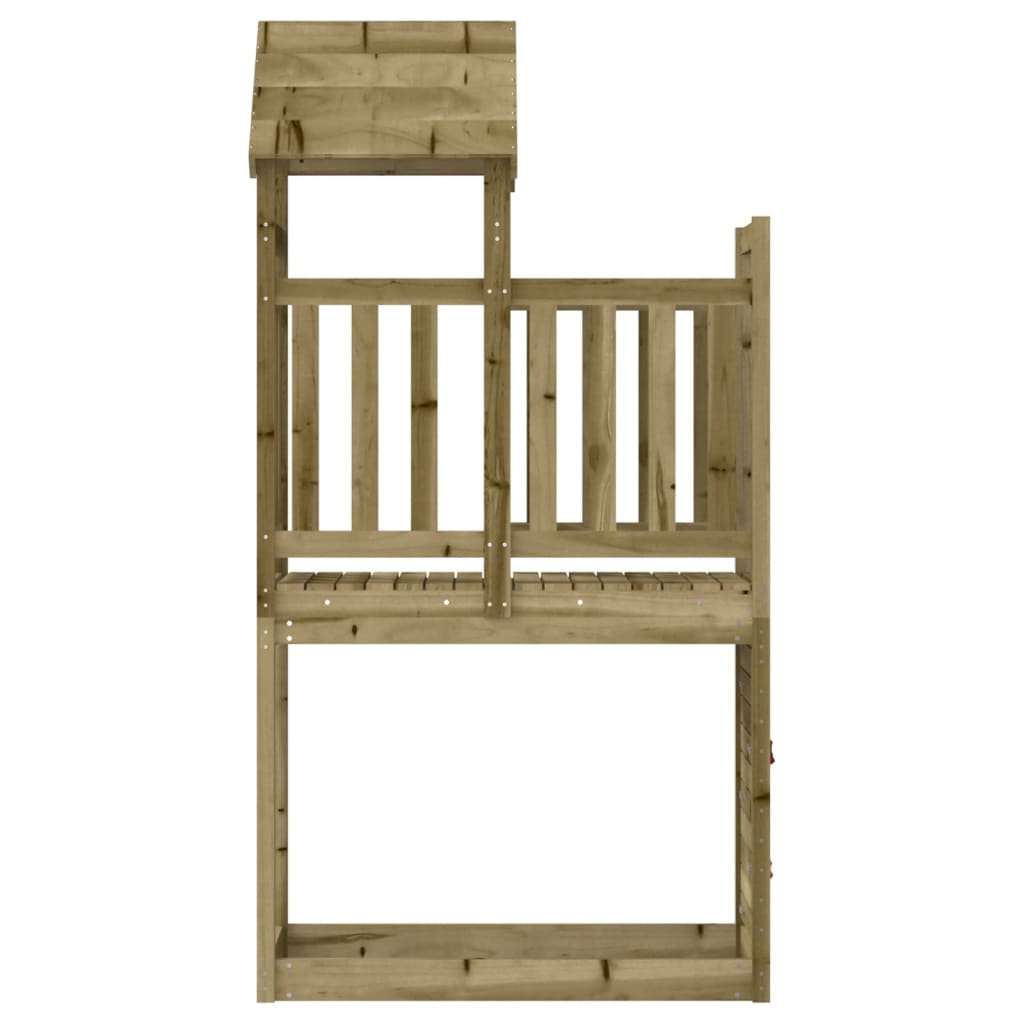 Tour de jeu avec paroi rocheuse 53x110x214 cm en bois de pin massif