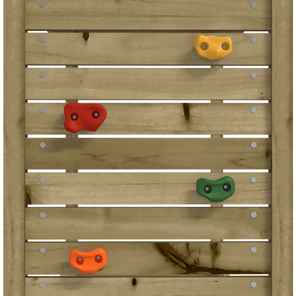 Tour de jeu avec paroi rocheuse 53x110x214 cm en bois de pin massif