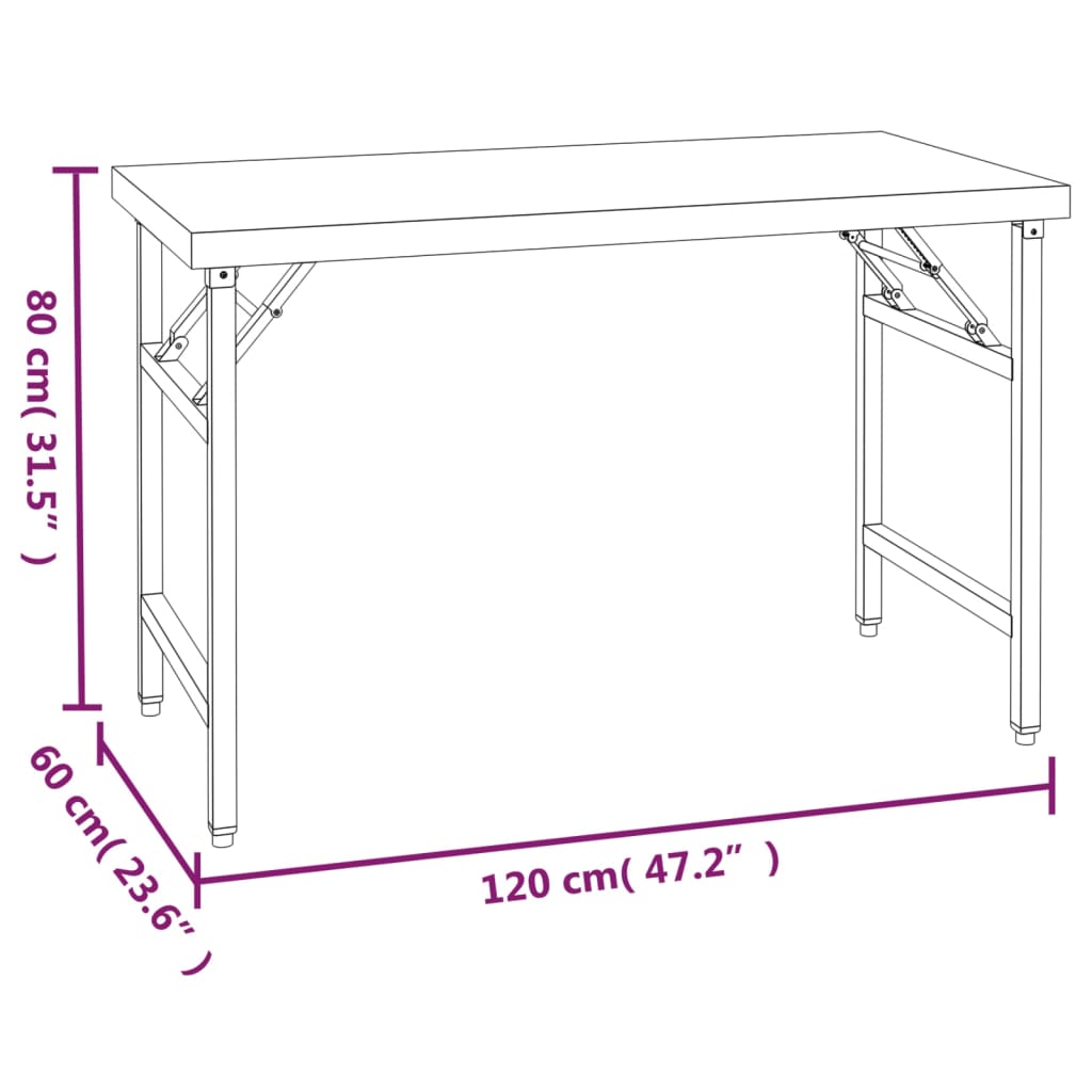 Keukenwerktafel met bovenschap 120x60x145 cm roestvrij staal