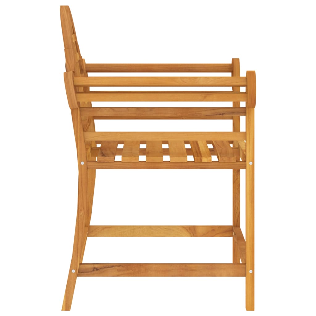 Chaises de jardin 2 pcs 91x62x94 cm bois de teck massif